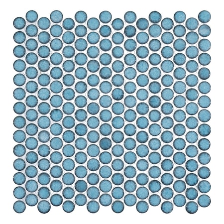 Andova Tiles Honoro-Bulbi 3/4 in. Penny Round Smooth Glass Mosaic Wall & Floor Tile Andova Tiles